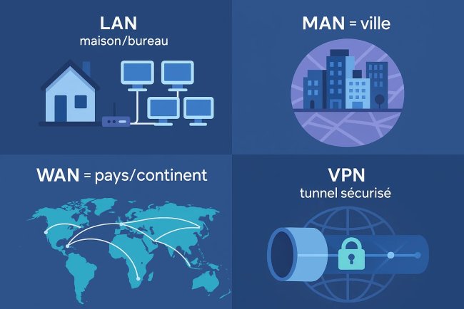 VPN, LAN, WAN, MAN : enfin une explication claire pour débutants